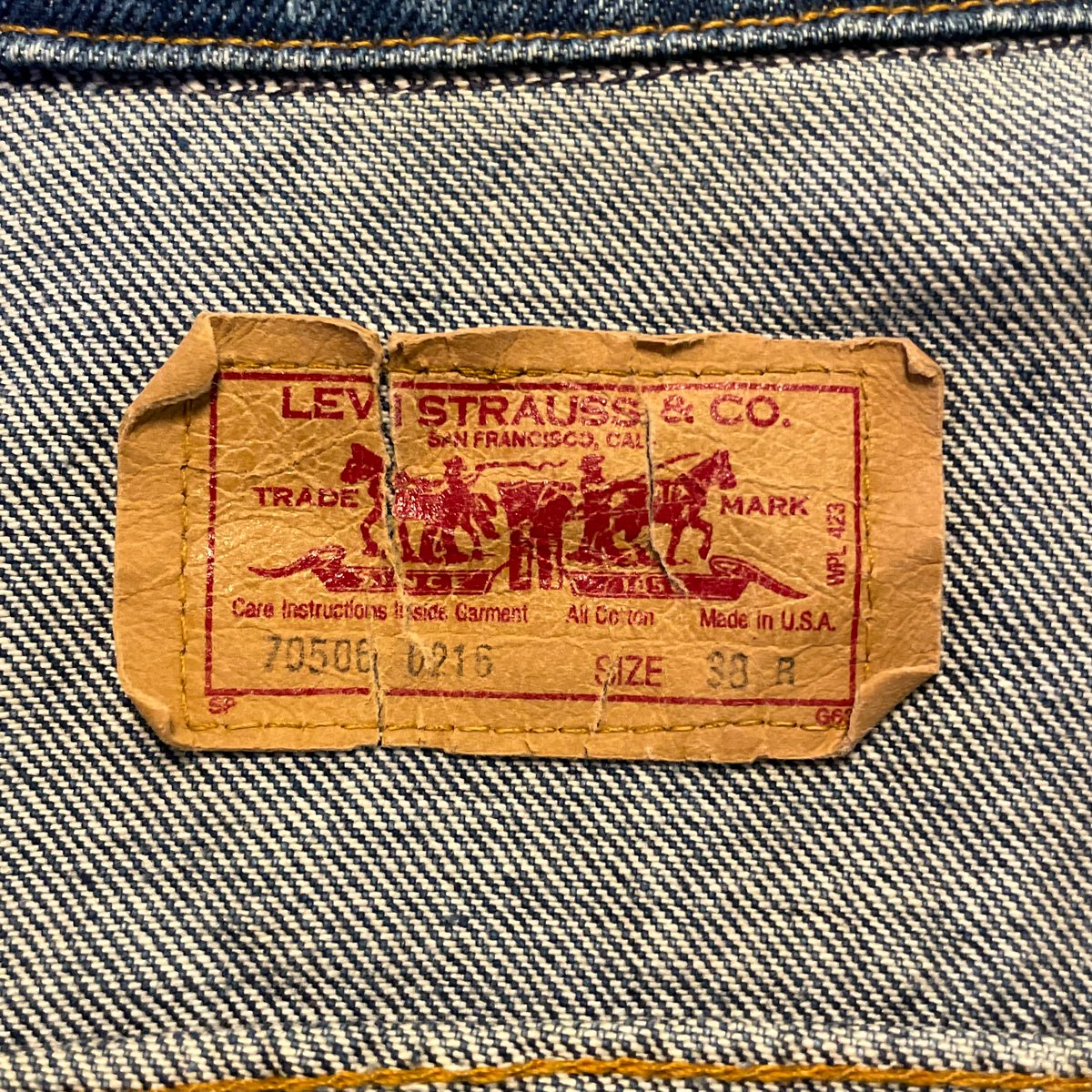 リーバイス80s 70506-0216 デニムジャケット 38 80's Levi's 70506-0216 デニムジャケット 