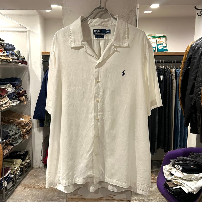 90s Polo by Ralph Lauren CURHAM S/Sオープンカラーシャツ ラ