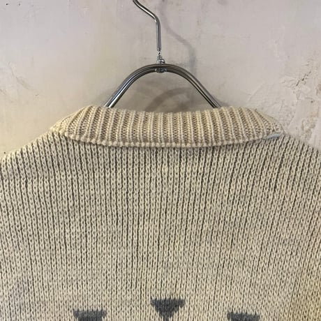 70s　Pendleton　ネイティブ柄ニット　ペンドルトン　WOOL 100％　Size L　USA製　(S3924)