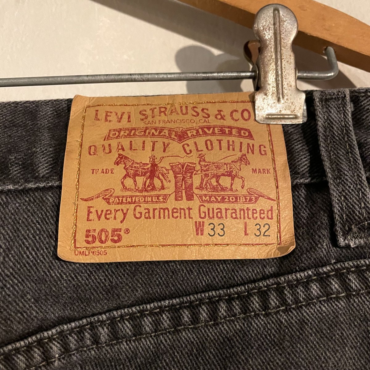 90s Levi's 505 リーバイス ブラックデニムパンツ 32×31 カナダ