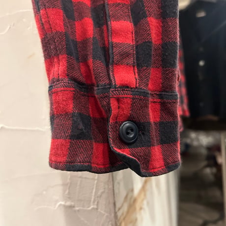 Polo by Ralph Lauren　L/Sチェックネルシャツ　プルオーバー　ラルフローレン　Size XL　チンストラップ　マチ付き　長袖シャツ　(S3915)