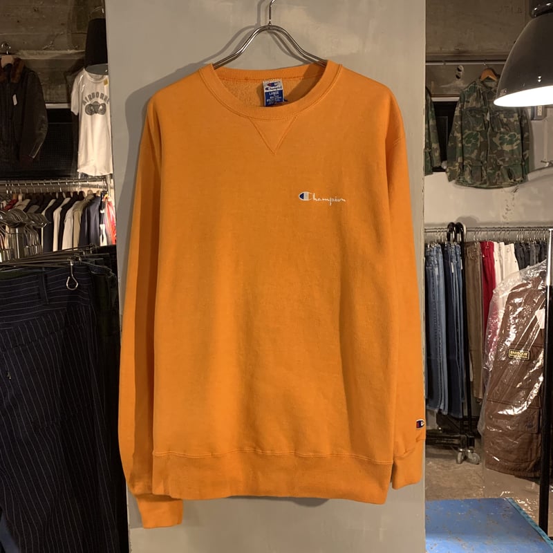 90s Champion チャンピオン スウェット ワンポイント オレンジ 90s Champion チャンピオン スウェット ワンポイント オレンジ