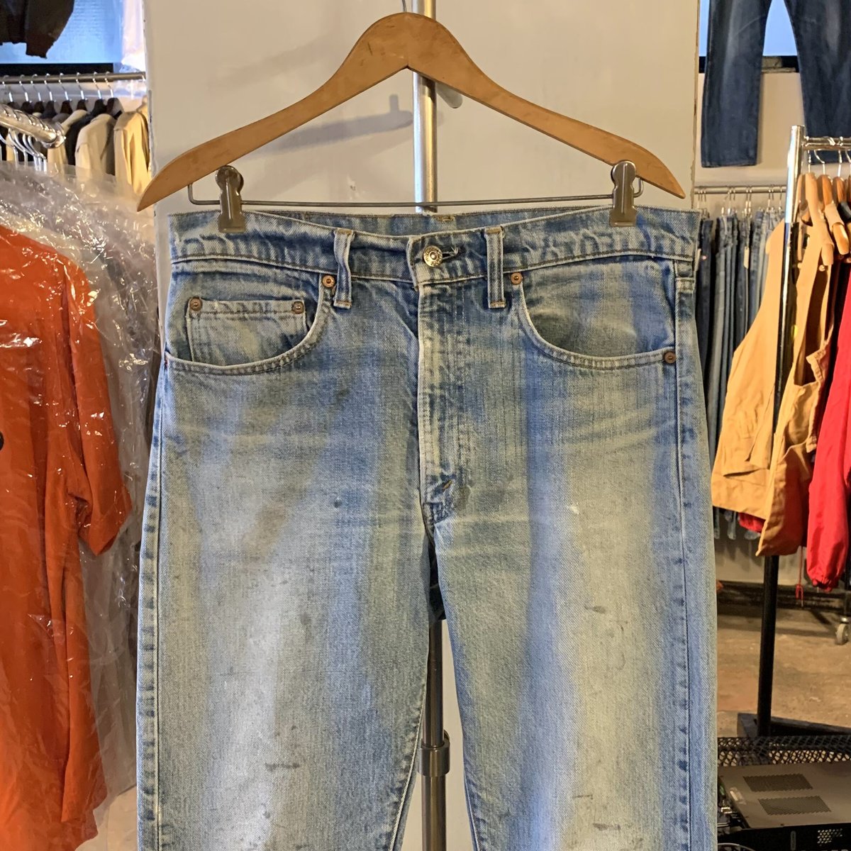 70s Levi's 505 66前期モデル ボタン裏5 TALONジップ 雰囲気系 USA製...