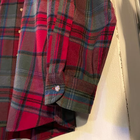 PENDLETON　Wool Shirt　USA製　ウールシャツ　チェック柄　ペンドルトン　(S3823)