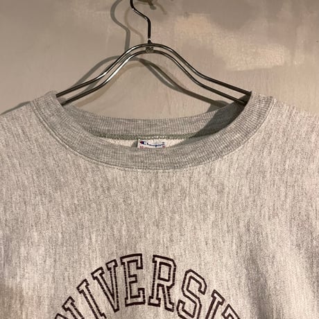 90s　Champion　リバースウィーブ　Reverse Weave　USA製　CHICAGO UNIVERSITY　刺繡タグ　チャンピオン　(S3846)