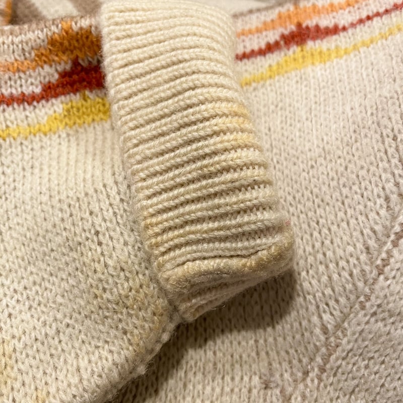 PENDLETON 70s チーフジョセフ柄 ウールニット ペンドルトン (S0497) |