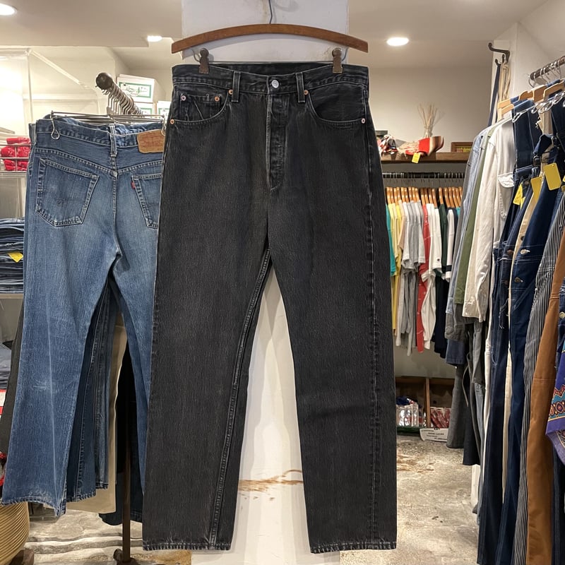 Levi's 501 90年代 リーバイス501 後染めブラックデニム ボタン裏680