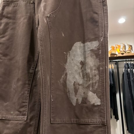 Carhartt　Double Knee Pants　36×30　ダック地　ペインターパンツ　ダブルニー　ワークパンツ　カーハート　ダークブラウン　(S5649)