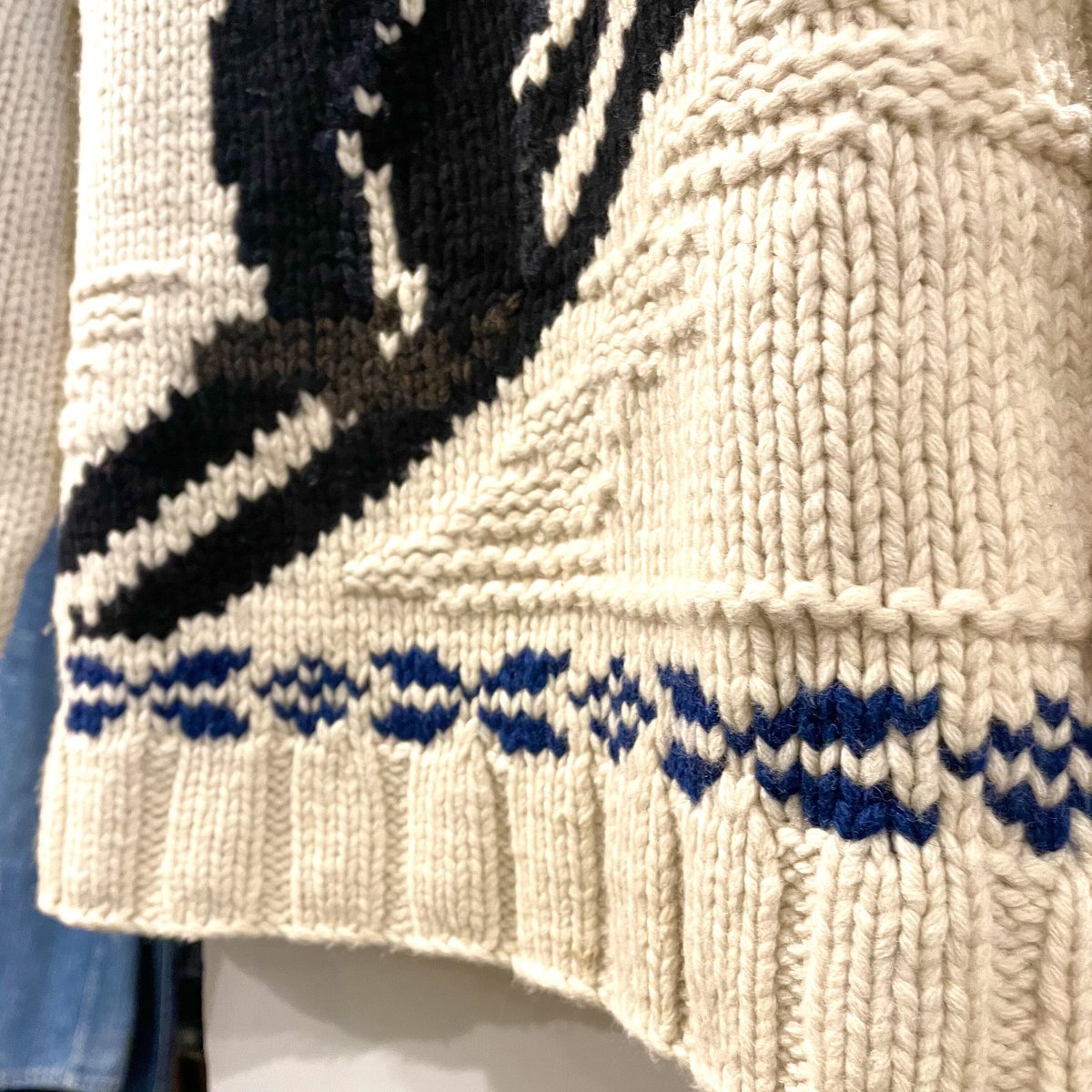 希少【リネン混ウール／レタード×ボーダー】ラルフローレン•ポロ