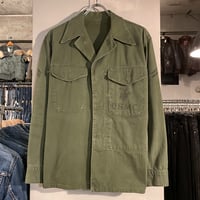 50s US MILITARY ユーティリティシャツ 月桂樹ボタン ミリタリー