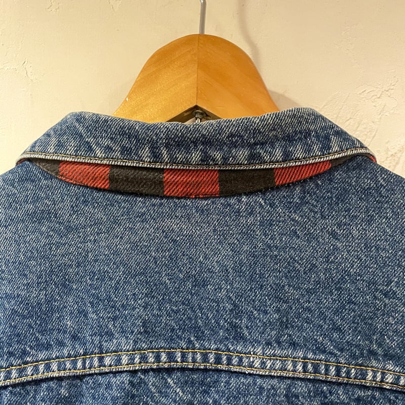 Levis 70411-0816 80s USA製 デニムジャケット ネル生地ライナー リーバ