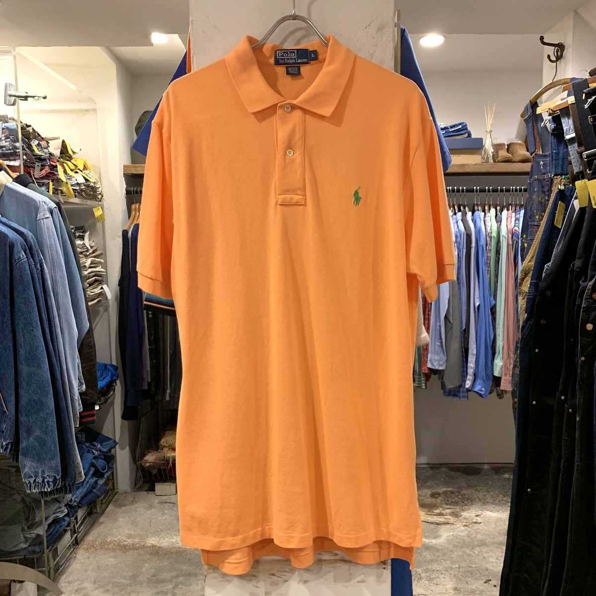 POLO by Ralph Lauren S/Sポロシャツ ワンポイント オレンジ