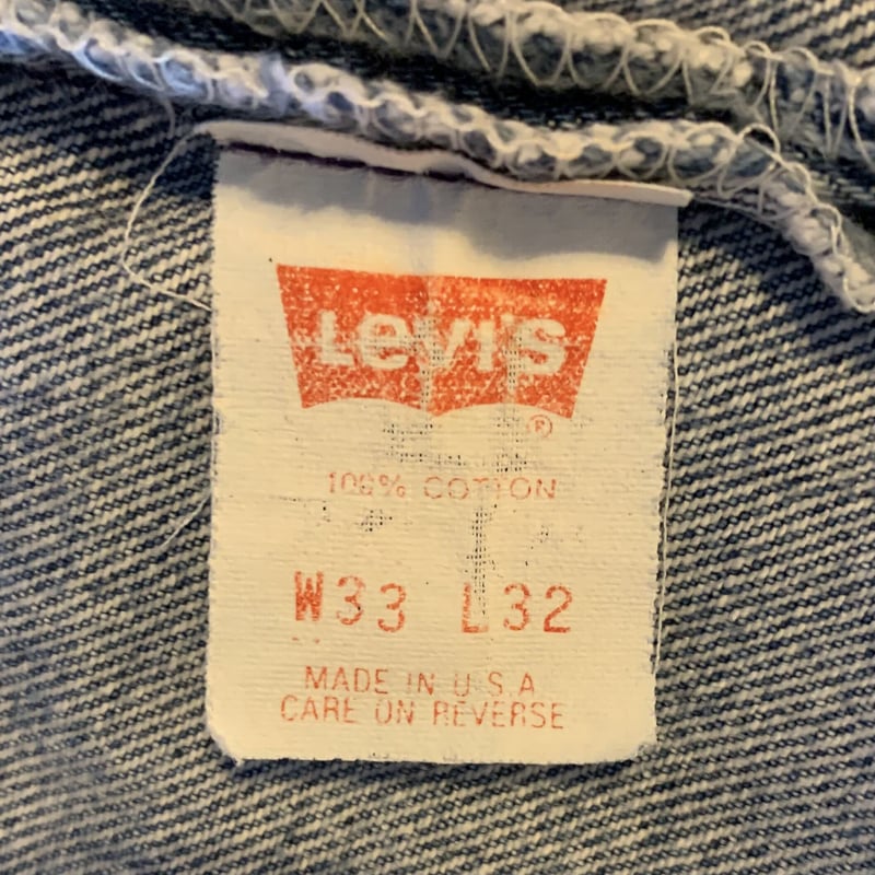 80's Levi's 501 DEADSTOCK 表記(33×32) USA製 80s Levi's 501 リーバイス デニムパンツ 33×32 ボタン裏501 USA