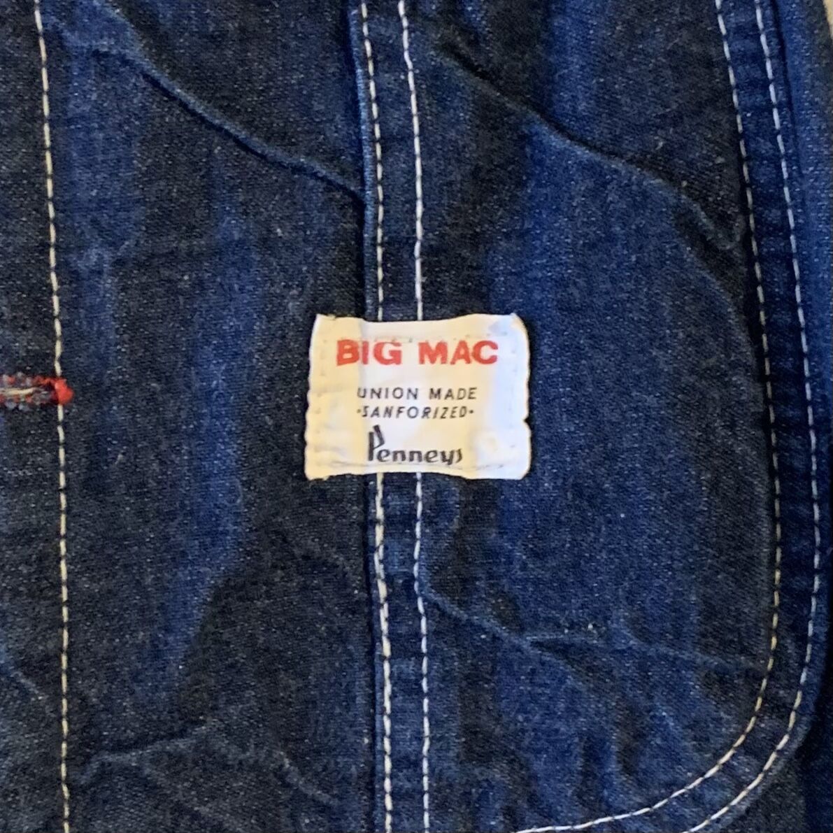 60s BIG MAC ヴィンテージ デニムオーバーオール JC Penney ロー 60s BIG MAC ヴィンテージ デニムオーバーオール JC Penney ロー