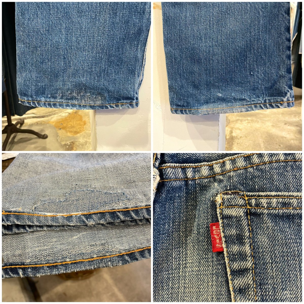 Levi's 517 66モデル single 脇割り ボタン裏16 SCOVILLジッパー Levi's 517 66モデル single 脇割り ボタン裏16 SCOVILLジッパー
