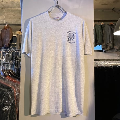 80s~　JERZEES　S/S Tシャツ　インディアンヘッド　USA製　Size L　WARRIORS　(S4090)
