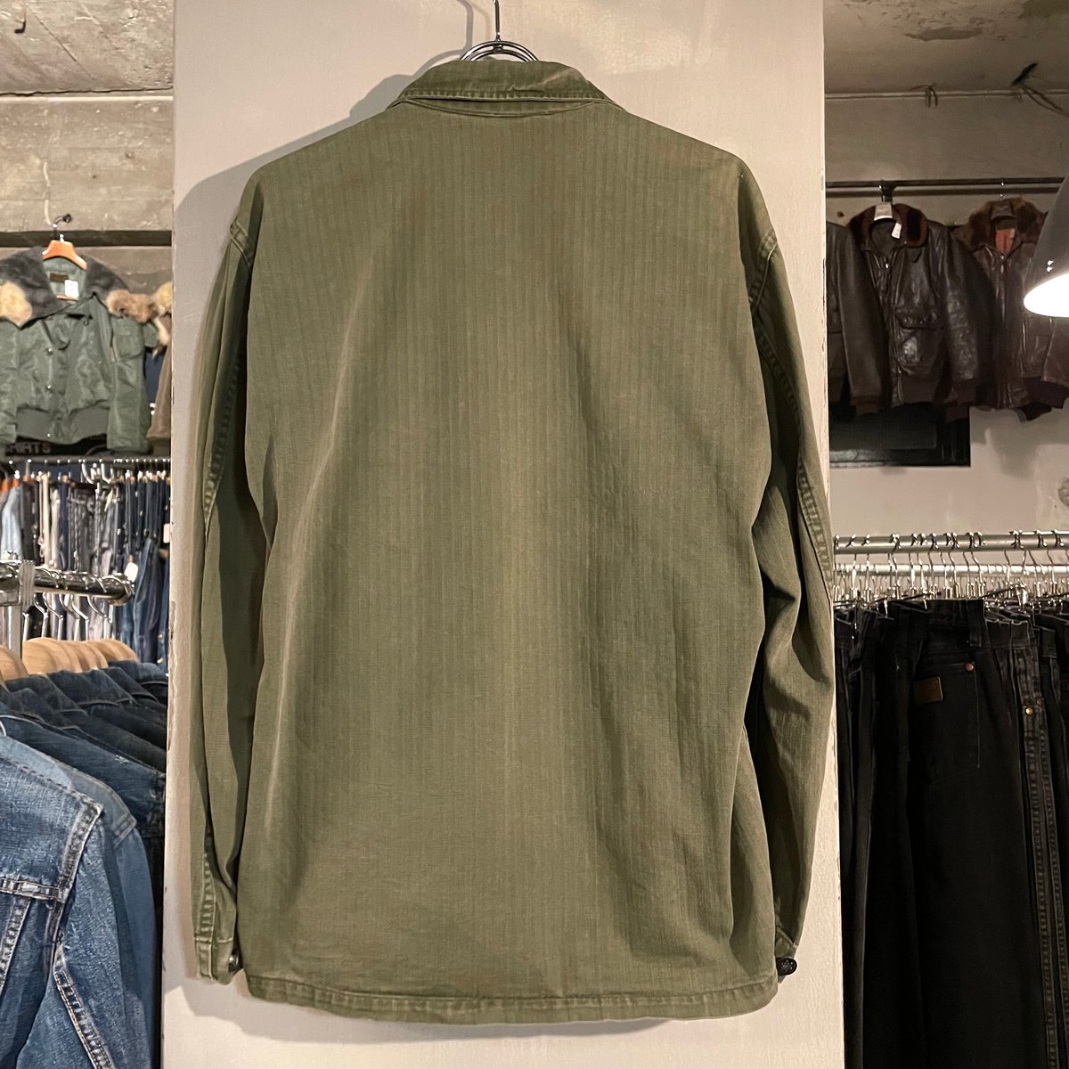 40s US ARMY M-43 HBT JACKET ヘリンボーンツイル ミリタリー