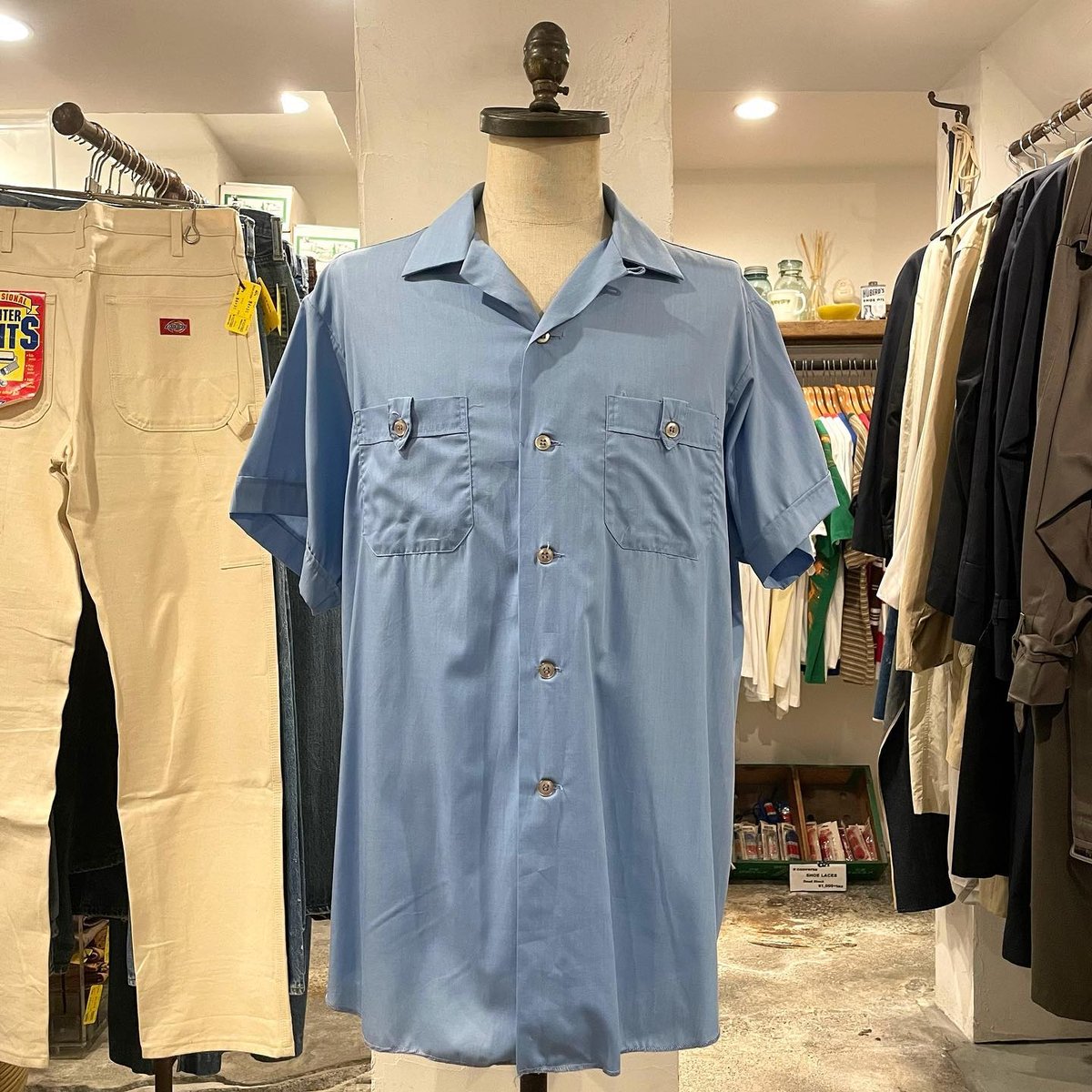 ウェア・シャツ 60s UNION MADE Service Bowling Shirt Service Bowling Shirt - Union Made 】ヴィンテージ レーヨン