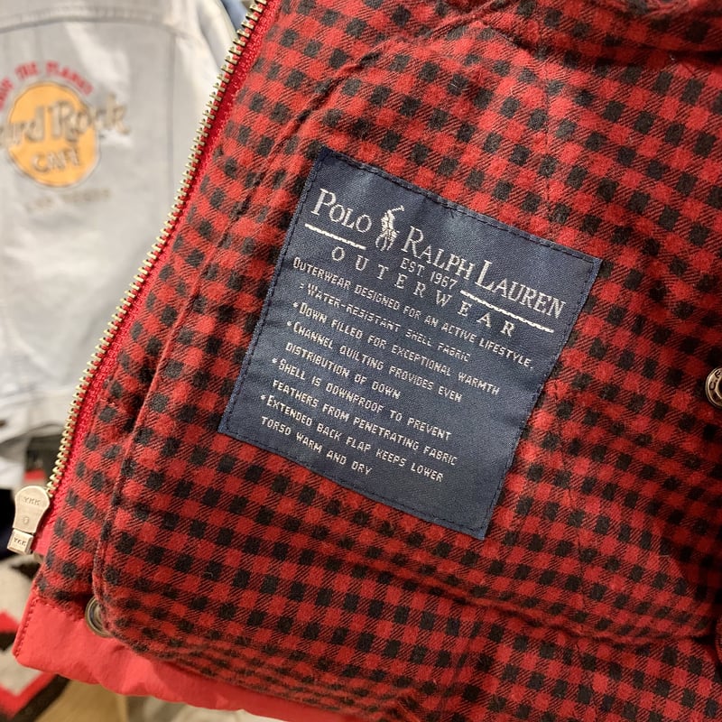 POLO by Ralph Lauren ダウンベスト ラルフローレン チェック柄 (S191