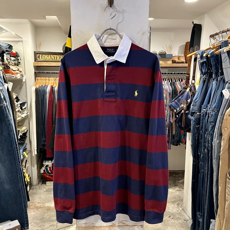 POLO Ralph Lauren L/Sラガーシャツ ラルフローレン ボーダー柄