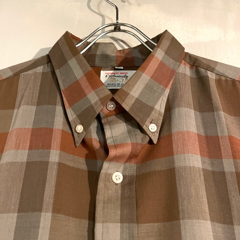 60s mr R L/S ボタンダウンシャツ 3点留BD ヴィンテージシャツ Size XL