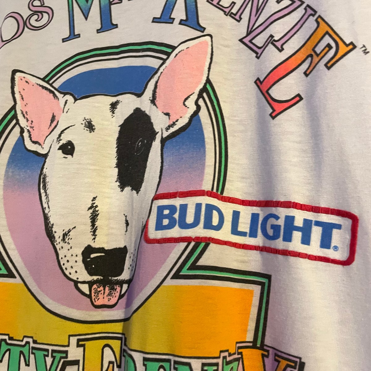 80s ONEITA S/S Tシャツ BUD LIGHT USA製 Size L ビールTシ