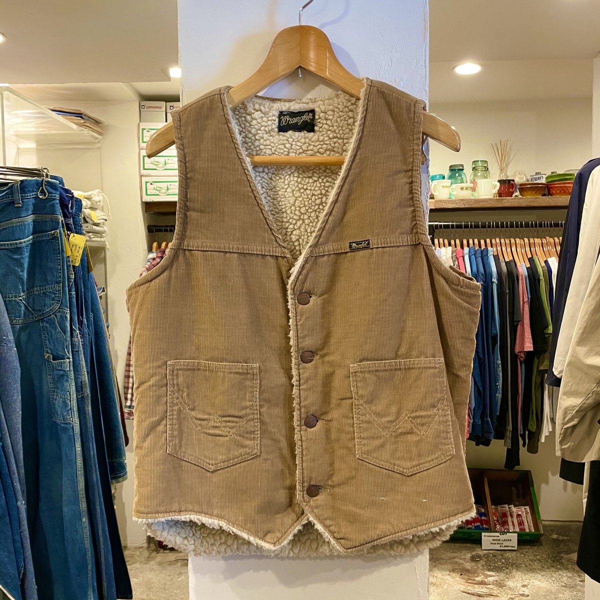 Wrangler ボアライナー コーデュロイベスト 80s USA製 Wrangler ボアライナー コーデュロイベスト 80s USA製