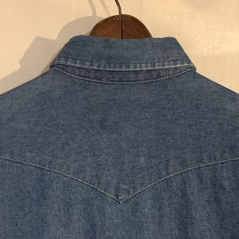 ラングラー デニムウェスタンシャツ 70127MW アメリカ製 80's 70〜80's Wrangler 70127MW デニムウエスタンシャツ | frshakozaki