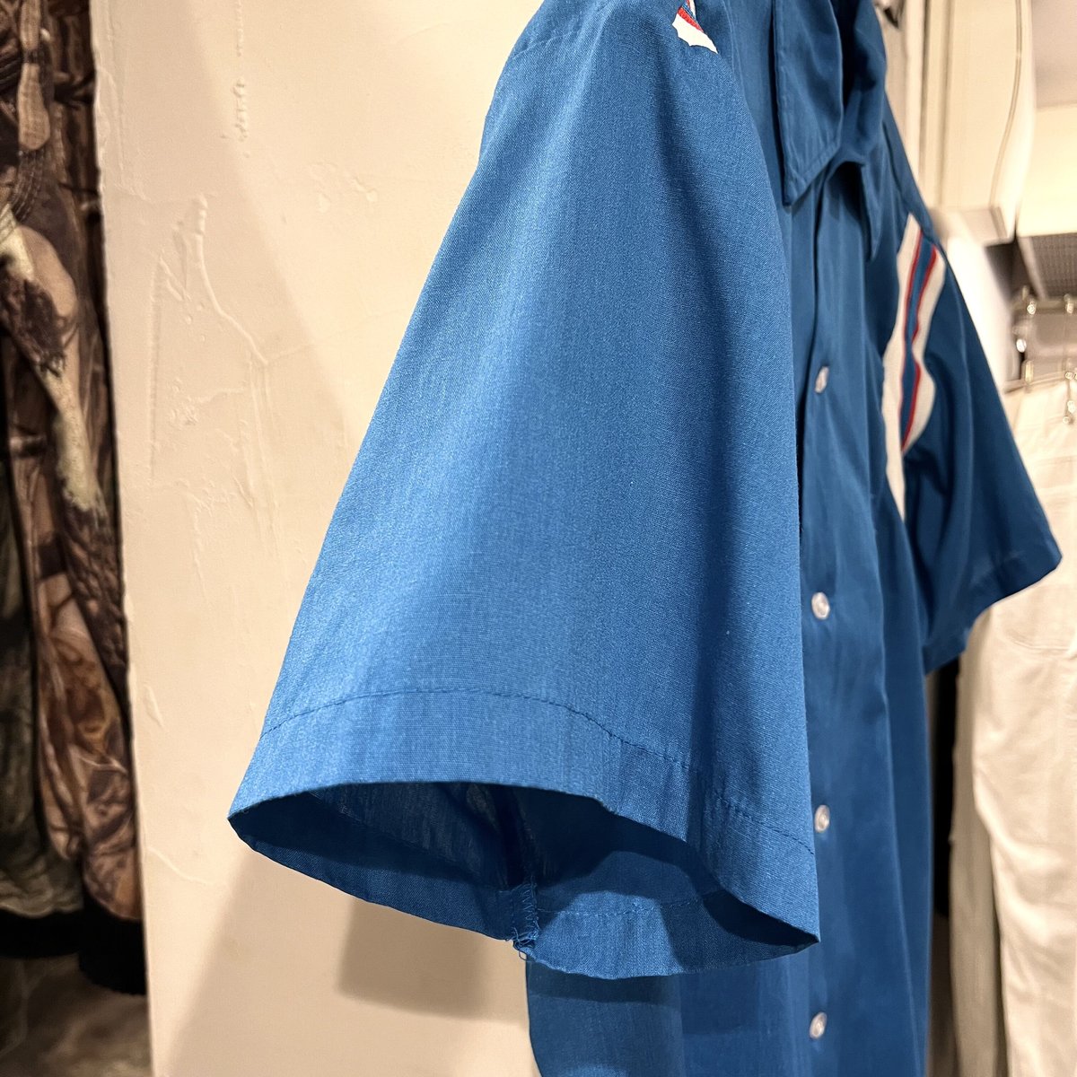 70s S/Sボーリングシャツ GOYA BOWLERS バックプリント ボックス