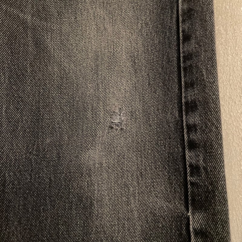90s Levi's 501 後染めブラックデニム パンツ 30×32 USA製 FOR WO