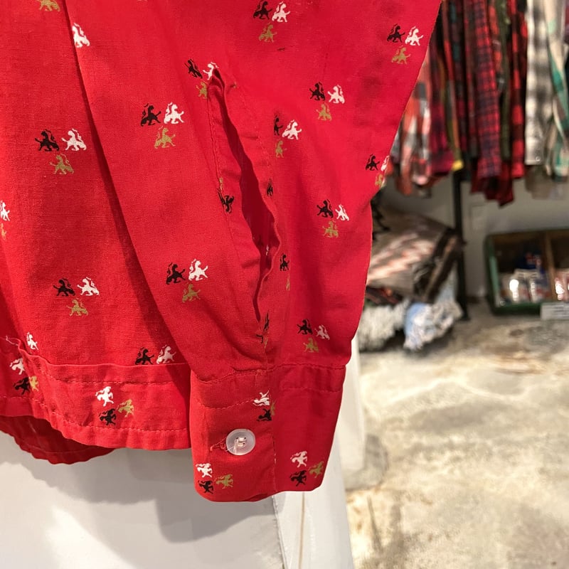 50s～Vintage Bud Berma ヴィンテージ 総柄シャツ