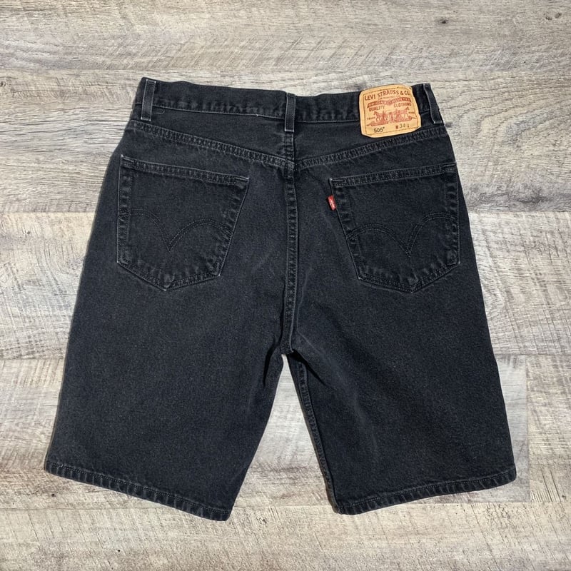COOME ブラック ハーフパンツ　デニム リーバイス505 ブラックデニム ハーフパンツ 00s | DUFF