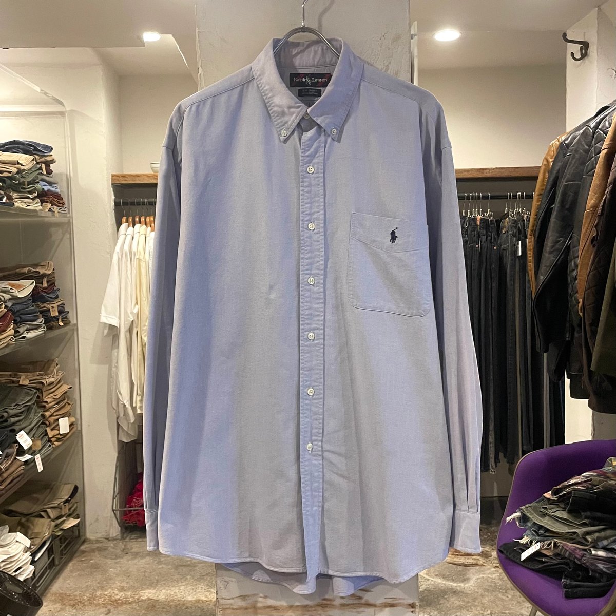 90s Ralph Lauren L/S BDシャツ Size L ラルフローレン ボタンダウ