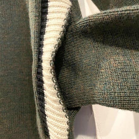 50s〜　PILGRIM　Vintage Wool Sweater　ウールセーター　ポケット付き　USA製　(S1627)