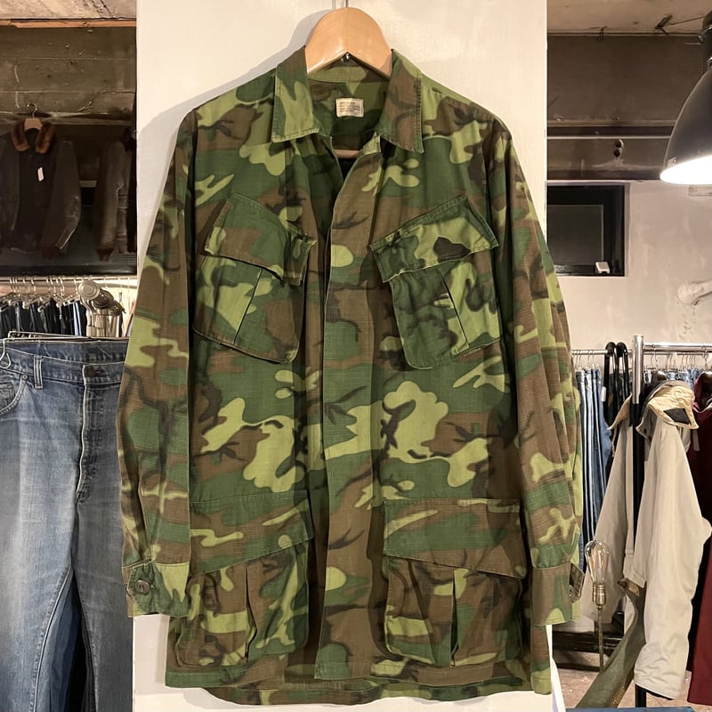 60's USARMY ジャングルファティーグ ベトナム 染み込み迷彩 69年製 US