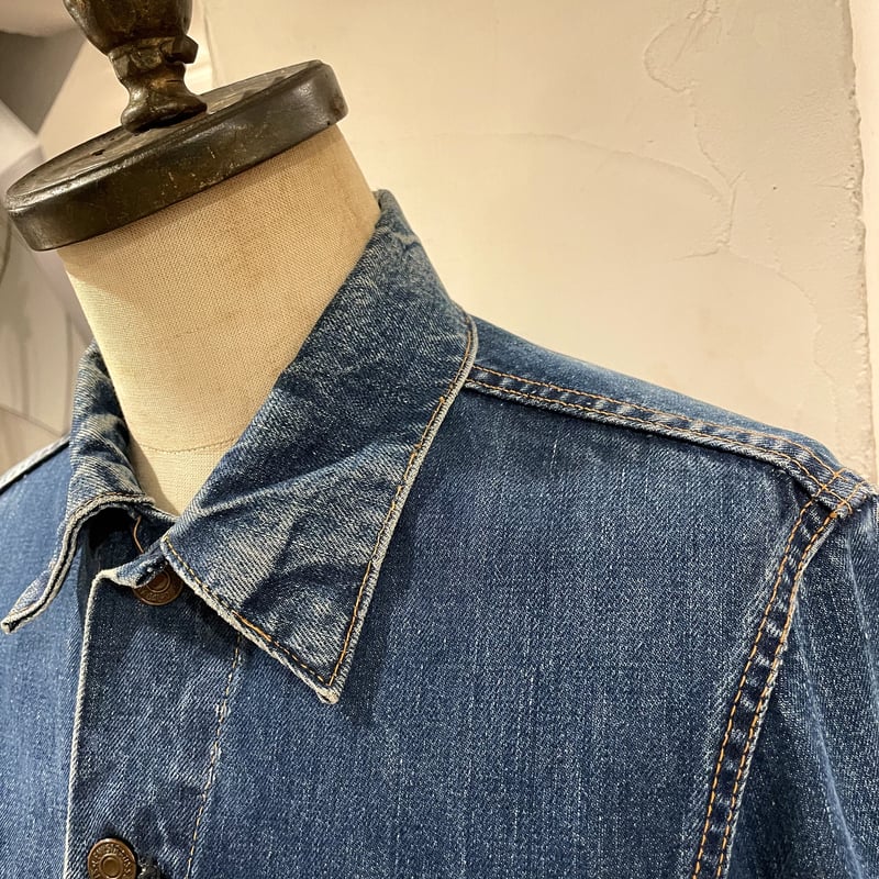 60年代 ビンテージ LEVI´S 558 色残り約7割 ロング丈 パッチ残り-