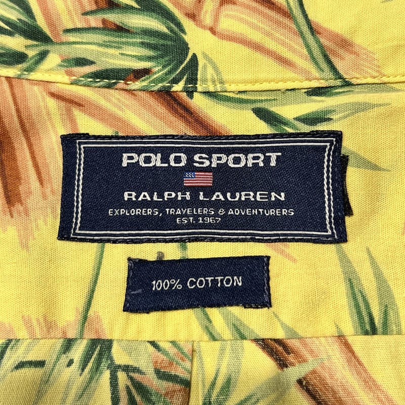 90s POLO SPORT S/Sハワイアンシャツ オープンカラーシャツ ポロ 90s POLO SPORT S/Sハワイアンシャツ オープンカラーシャツ ポロ