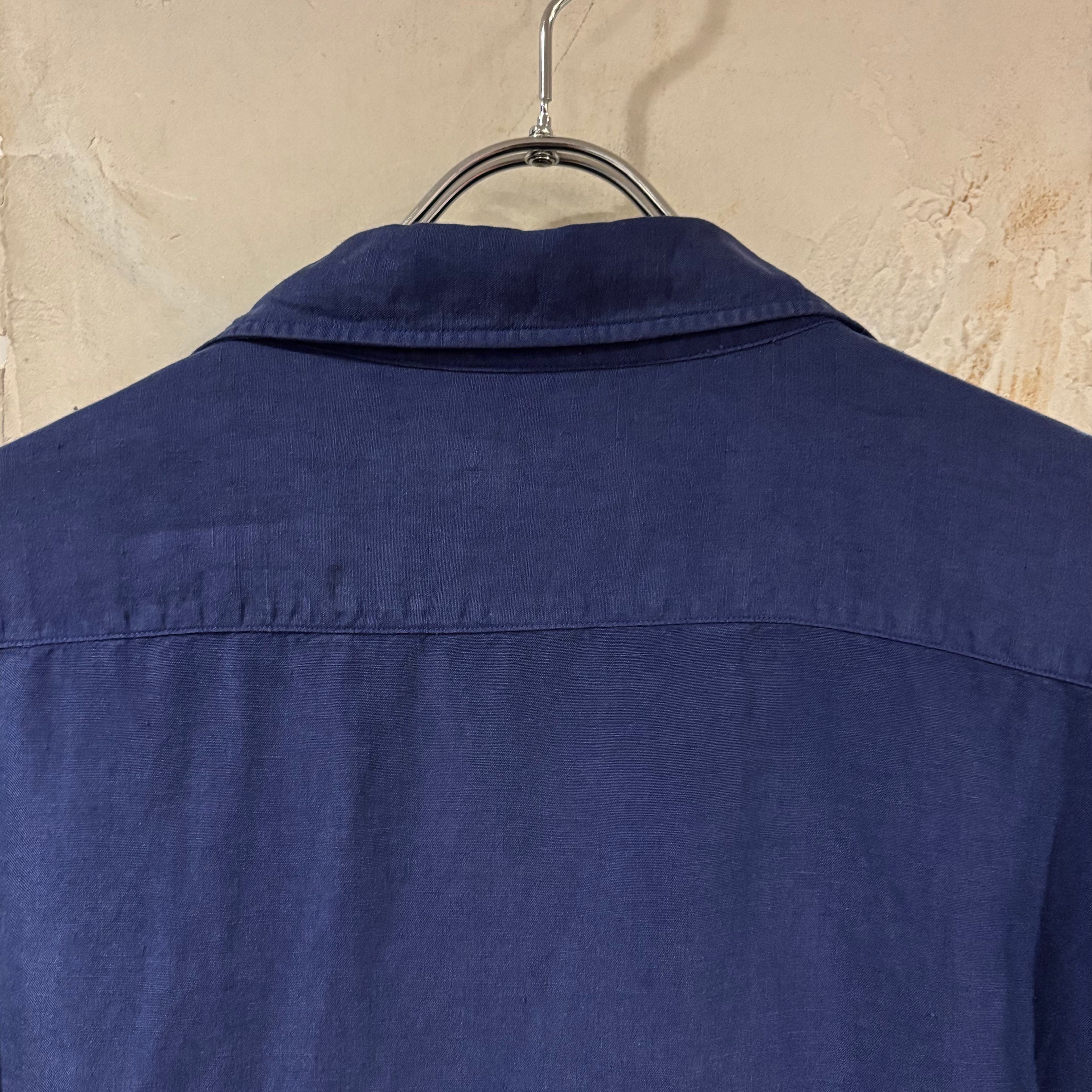 リネン100% ラルフローレン　オープンカラー　シャツ　サイズM POLO RALPH LAUREN S/S オープンカラーシャツ ラルフローレン Size X