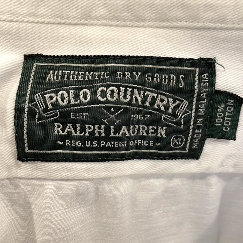 POLO COUNTRY 90s ホワイトデニムシャツ ビッグサイズ ポロカン POLO COUNTRY 90s ホワイトデニムシャツ ビッグサイズ ポロカン