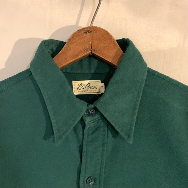 60s~ L.L.Bean ロングスリーブ コットンシャツ 筆記体タグ 60s~ L.L.Bean ロングスリーブ コットンシャツ 筆記体タグ