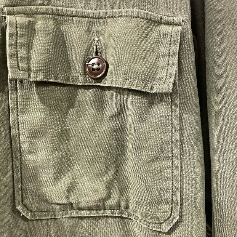 50s〜 US ARMY ユーティリティシャツ 筒袖 OG107 ミリタリーシャツ