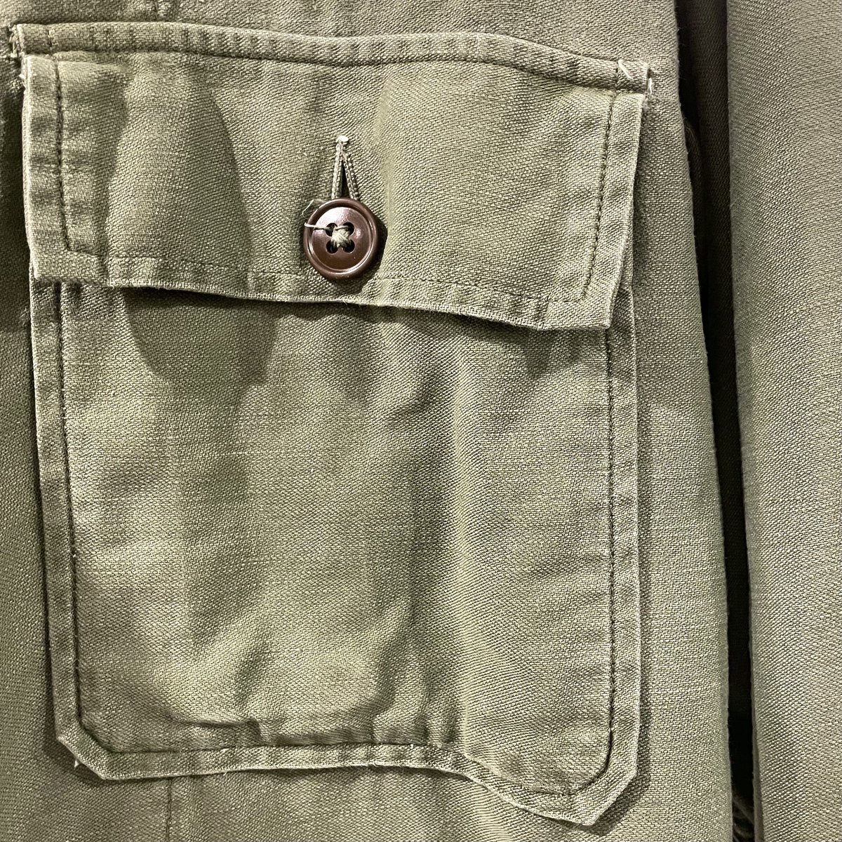 50s〜 US ARMY ユーティリティシャツ 筒袖 OG107 ミリタリー