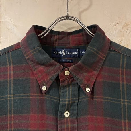 Ralph Lauren　L/S ボタンダウンシャツ　Size XXL　ラルフローレン　コットンシャツ　(S5065)