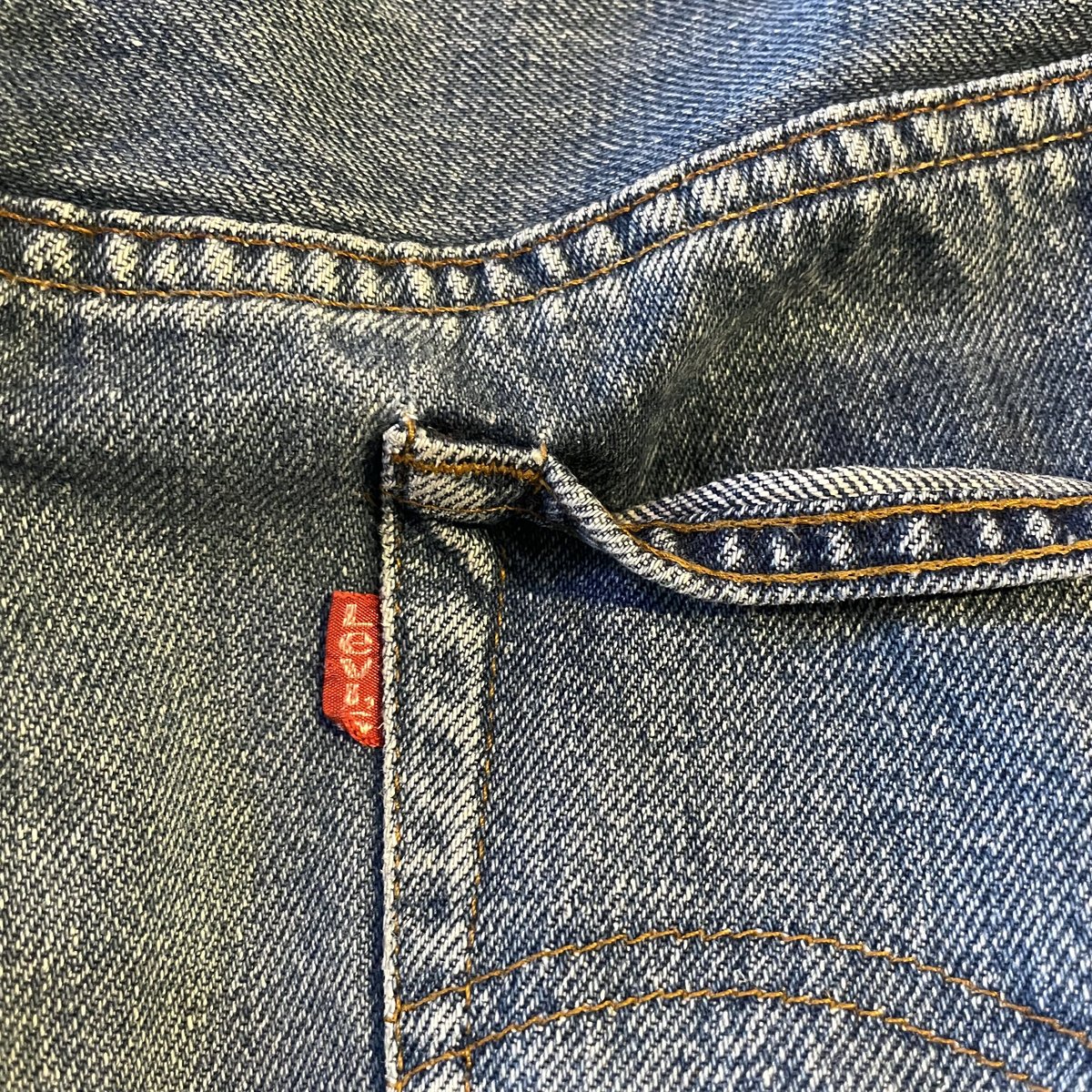 Levi's80's赤耳USA製ボタン裏555 実寸サイズW30パンツ