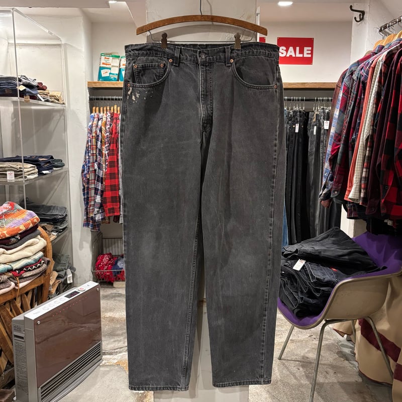 90s Levi's 550 0260 Relaxed Fit リーバイス ブラックデニムパン