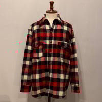 70s Sears KINGS ROAD L/S ネルシャツ USA製 コットンシャツ シアー