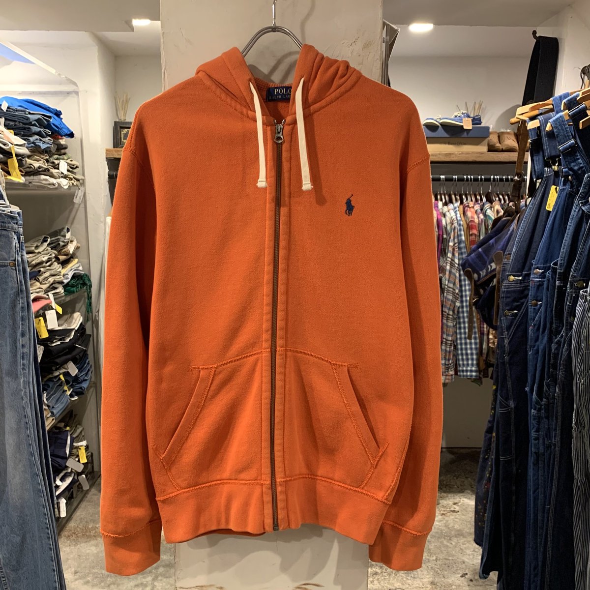 POLO RALPH LAUREN フルジップパーカー ラルフローレン オレンジ POLO RALPH LAUREN フルジップパーカー ラルフローレン オレンジ