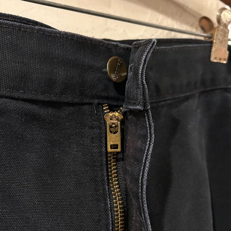 carhartt カーハートブラックダック地 ペインターパンツ USA製 carharttカーハート ペンキ飛び ダブルニー ダック地