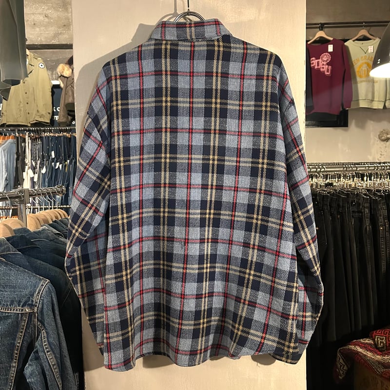 70s BIG MAC L/S ネルシャツ Size M 単色タグ ビッグマック