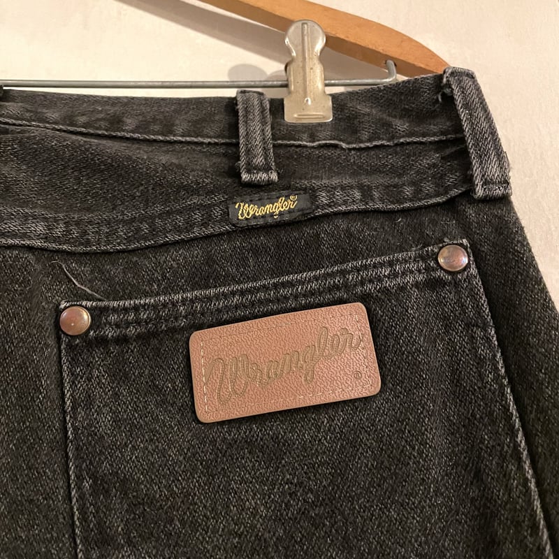 80s Wrangler 13MWZWK 後染め ブラックデニムパンツ 32×33 USA製